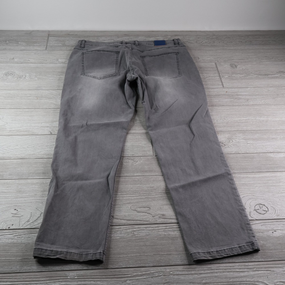 Mugsy Jeans Mens 36x30 Gray Beans Slim Fit Tapered Stretch Denim Pants Comfort - Picture 7 of 10